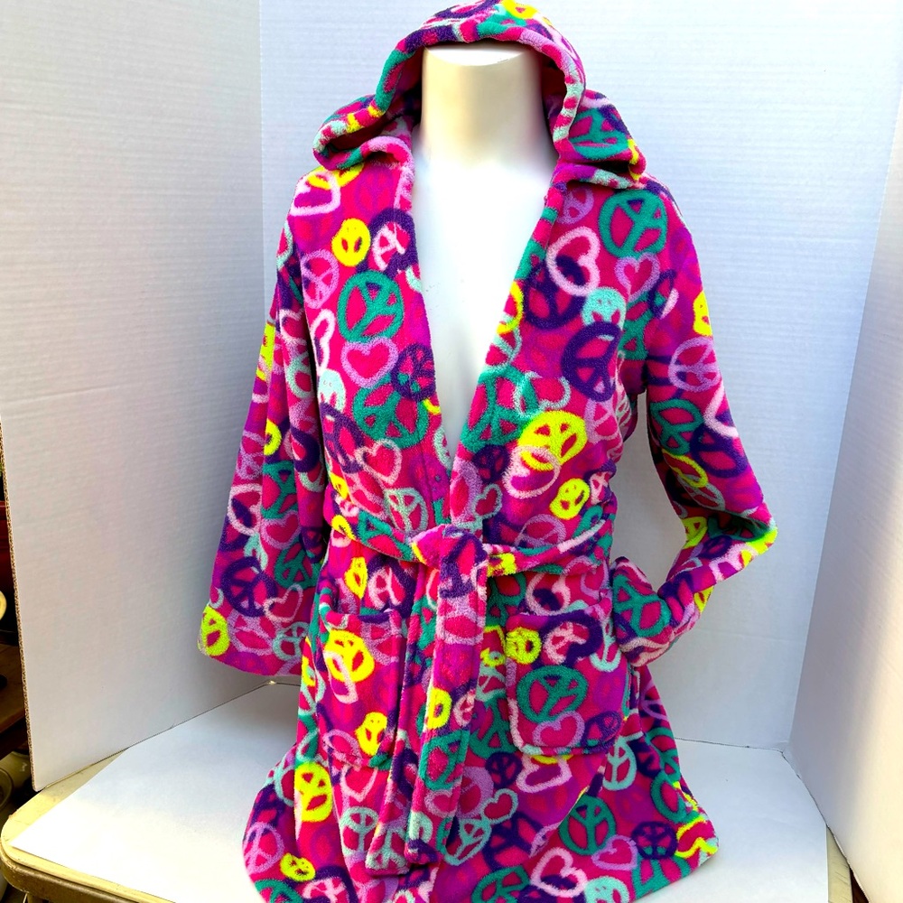Girls Fleece Robe with Hood